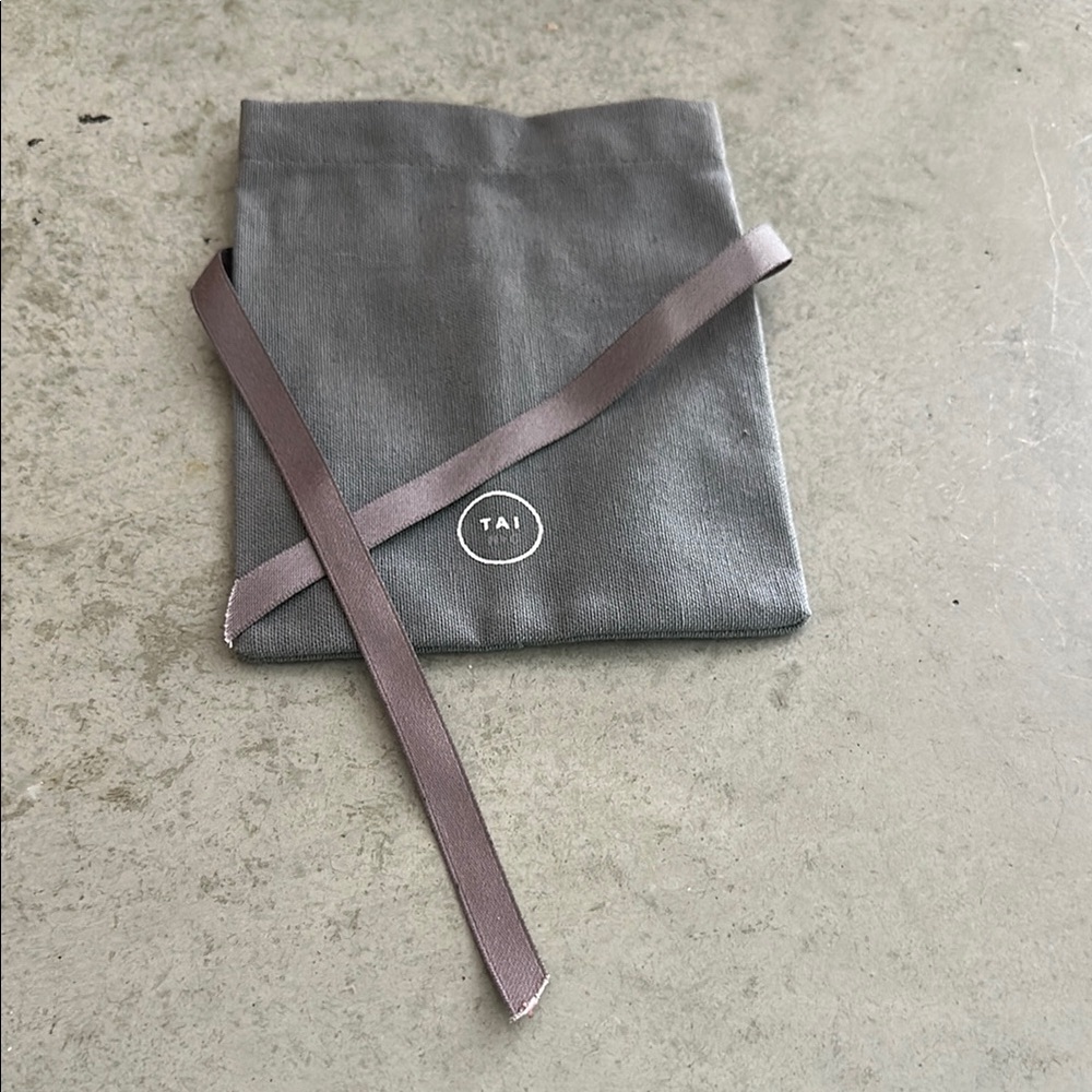 TAI Gray Jewelry Pouch